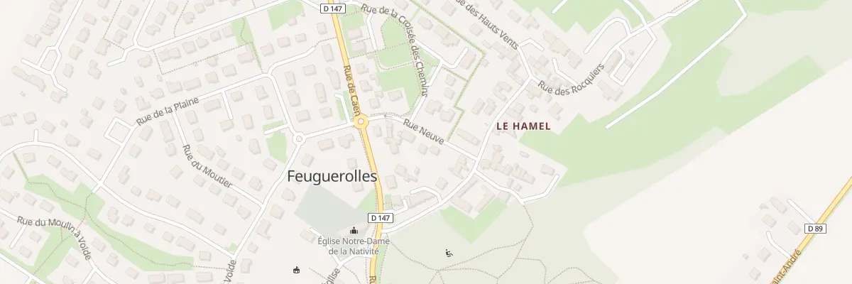 Plan du 4 Rue Neuve à Feuguerolles-Bully