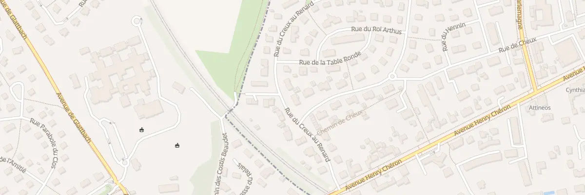 Plan du 12 Rue du Creux au Renard à Caen