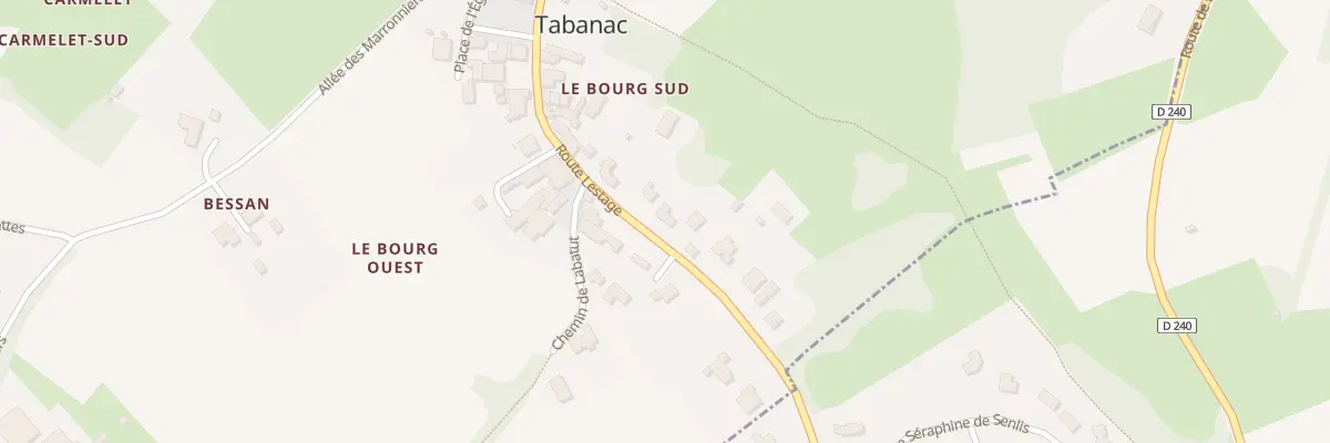 Plan du 183 Rte Lestage à Tabanac