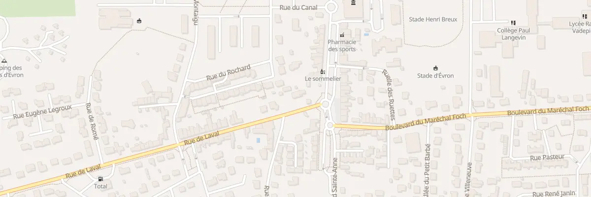 Plan du 2 Rue de Laval Evron à Évron
