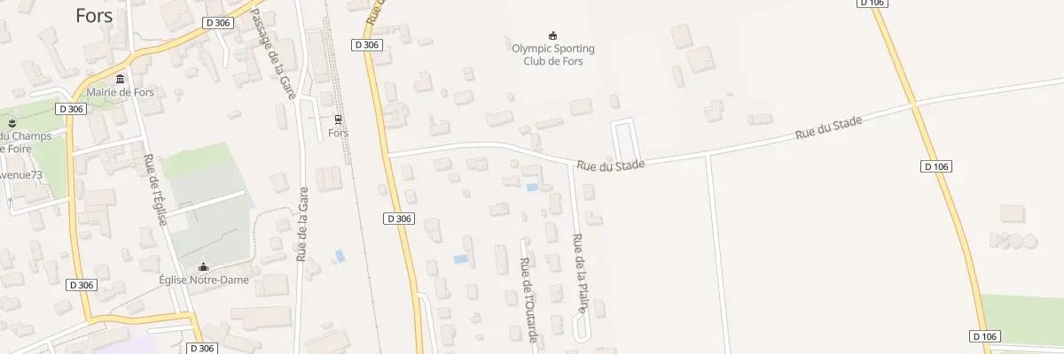 Plan du 14 Rue du Stade à Fors