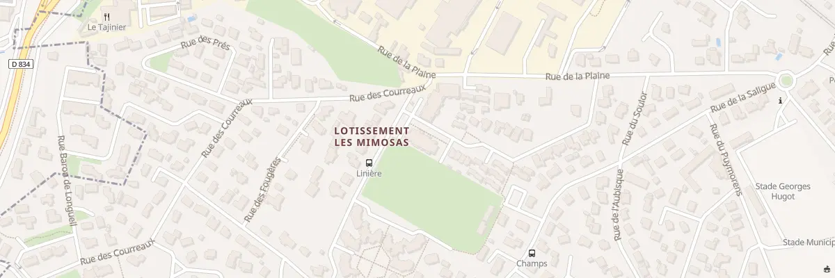 Plan du 2 Rue Olympe de Gouges à Billère