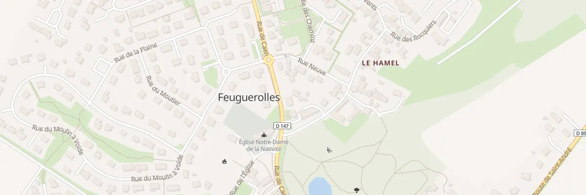 Plan du 8 Rue de Caen à Feuguerolles-Bully