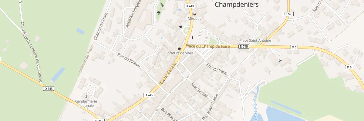 Plan du 3 Rue du Plat d’Etain à Champdeniers
