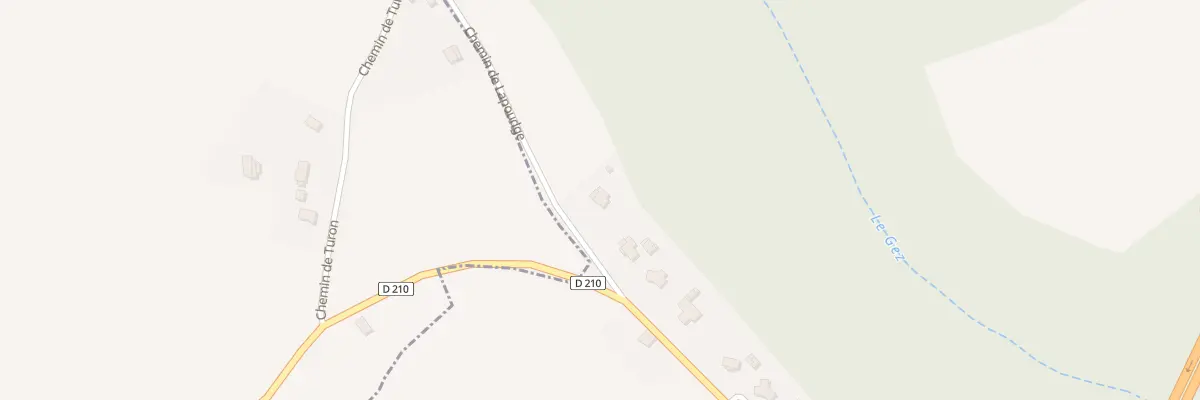 Plan du 5628 Gees à Bournos