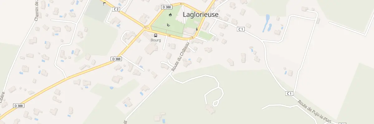 Plan du 87 Rte du Château à Laglorieuse