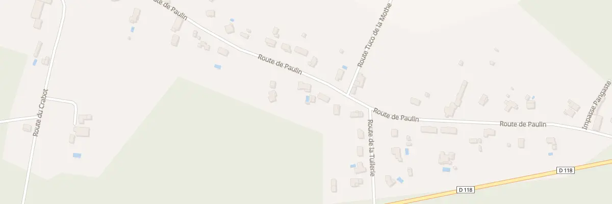 Plan du 27 Rte de Paulin à Budos