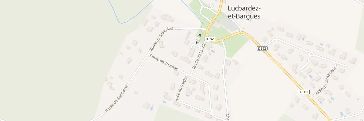Plan du 24 All du Sarthe à Lucbardez-et-Bargues