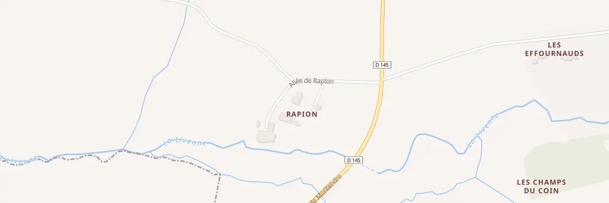 Plan du 1 All de Rapion à Corignac