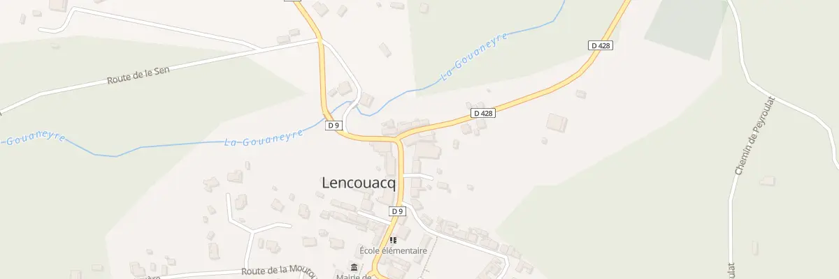 Plan du 38 Rte de Retjons à Lencouacq