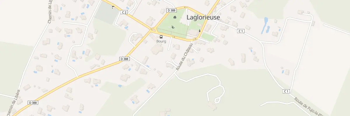 Plan du 82 Rte du Château à Laglorieuse