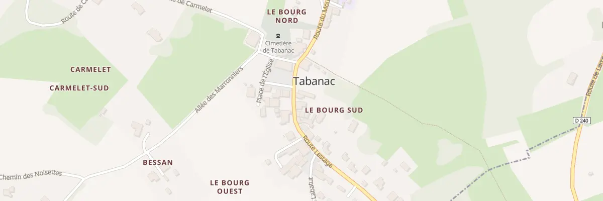 Plan du 7 Rte Lestage à Tabanac