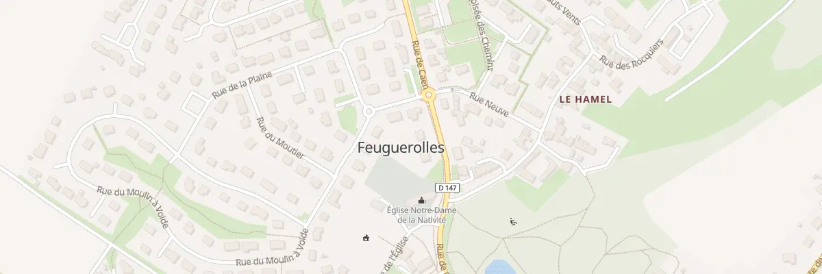Plan du 11 Rue de Caen à Feuguerolles-Bully