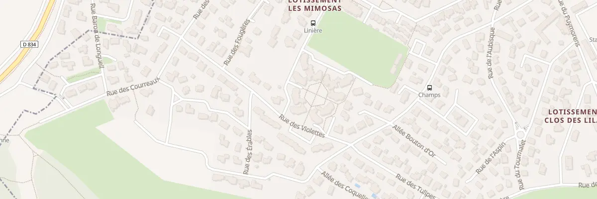 Plan du 17 Rue des Violettes à Billère