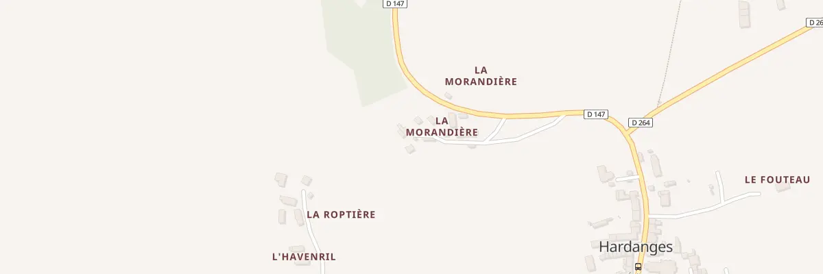 Plan du 6 La Morandiere à Hardanges