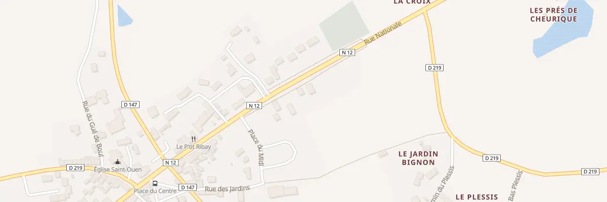 Plan du 49 Rue Nationale au Ribay