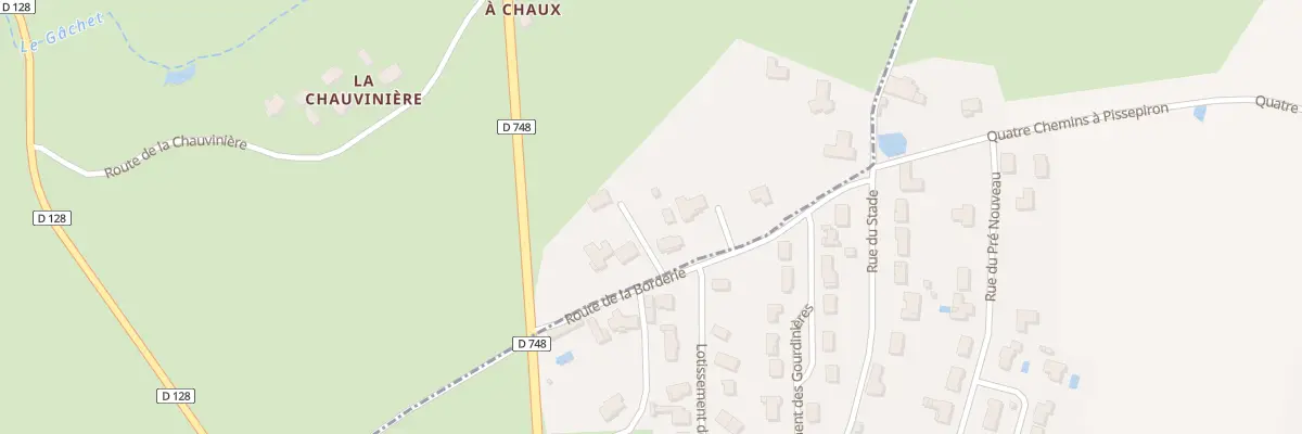 Plan du 4 La Borderie à Cours