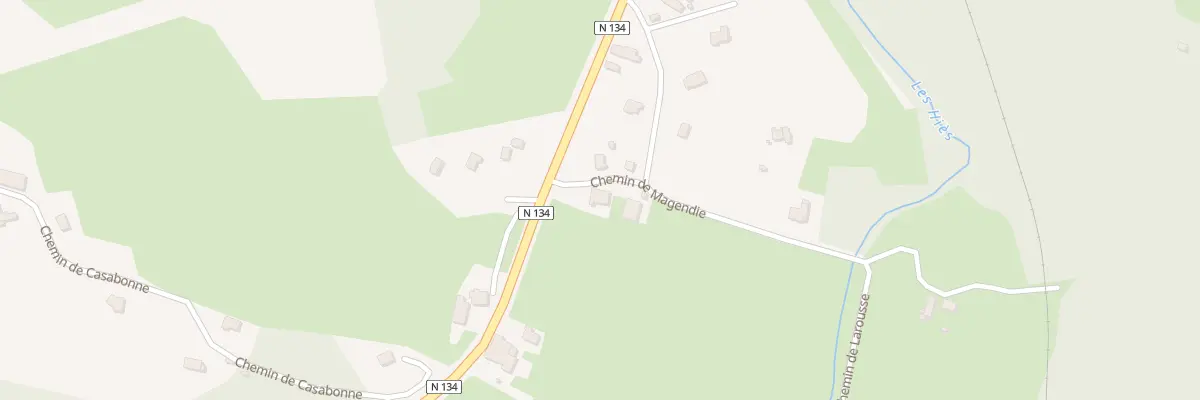 Plan du 2 Che de Magendie à Gan