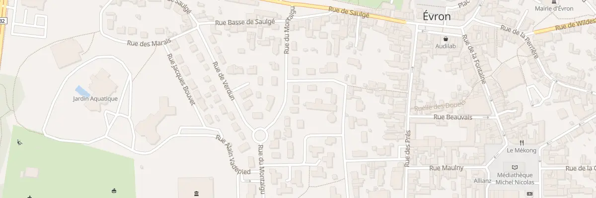 Plan du 7 Rue du Montaigu à Évron