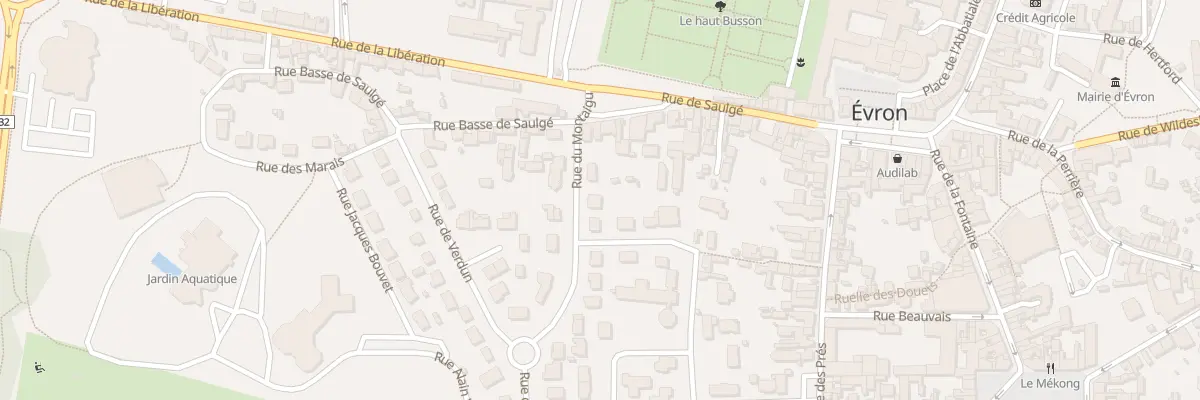 Plan du 1 Rue du Montaigu à Évron