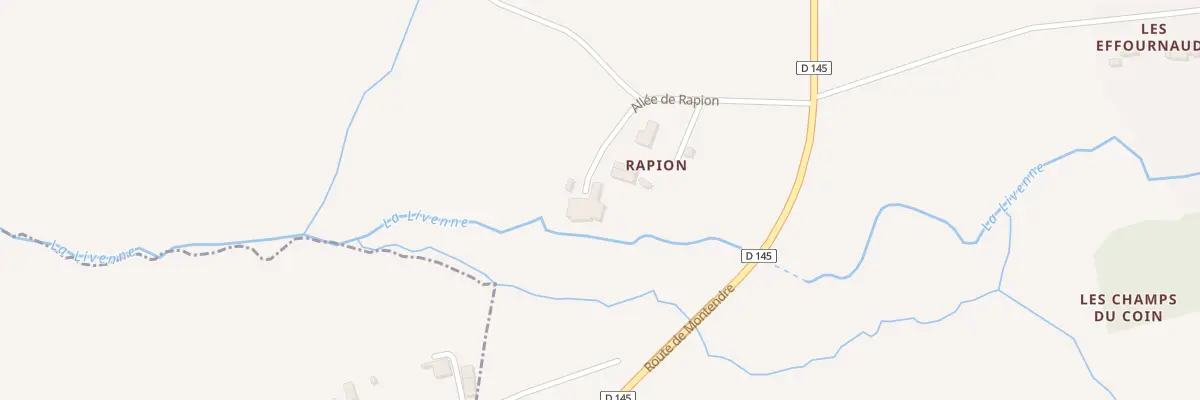 Plan du 2 All de Rapion à Corignac