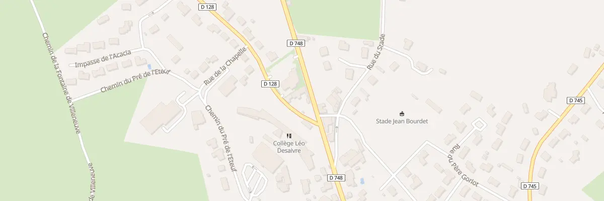 Plan du 8 Rte de Bressuire à Champdeniers