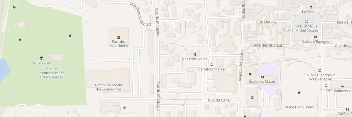Plan du 25 Rue du Montaigu à Évron
