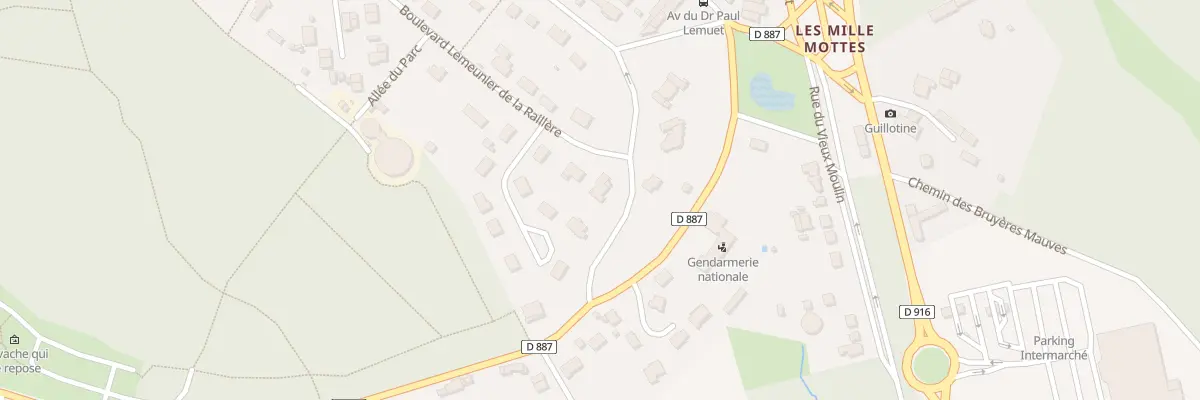 Plan du 66 Bd Lemeunier de la Raillere à Bagnoles de l’Orne Normandie