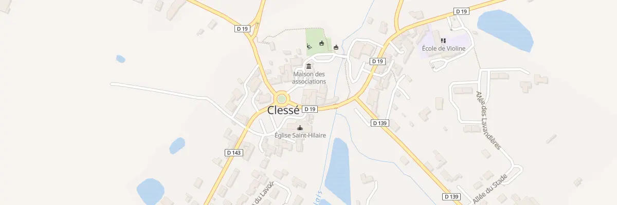 Plan du 3 Rue de la Mairie à Clessé