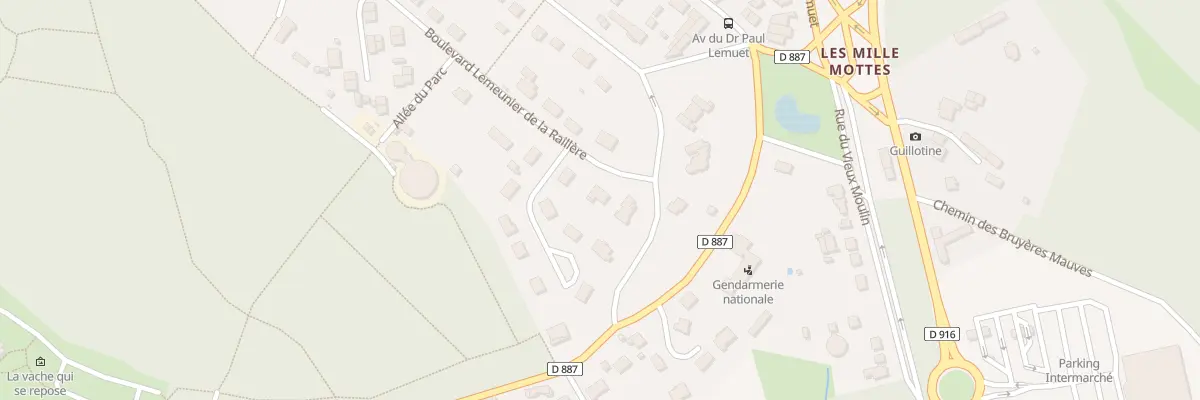 Plan du 64 Bd Lemeunier de la Raillere à Bagnoles de l’Orne Normandie