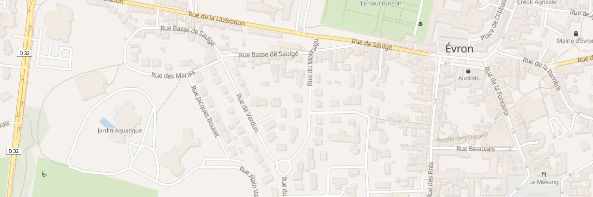 Plan du 4 Rue du Montaigu à Évron