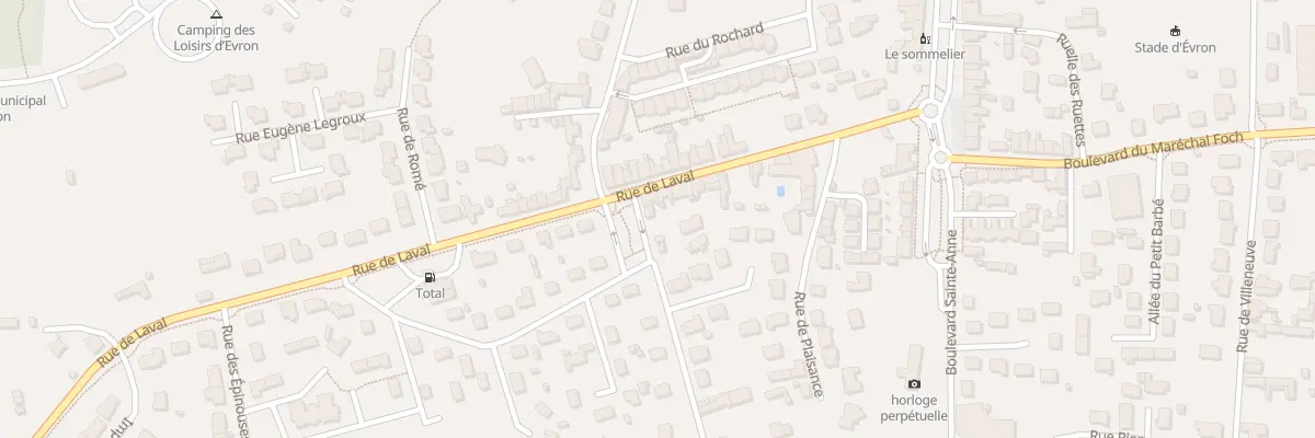 Plan du 1 All du Ht Busson à Évron