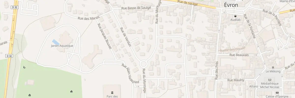 Plan du 8 Rue du Montaigu à Évron