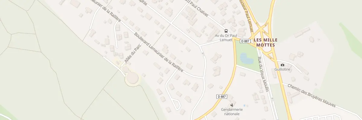 Plan du 63 Bd Lemeunier de la Raillere à Bagnoles de l’Orne Normandie