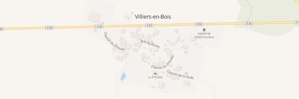 Plan du 15B All du Tilleul à Villiers-en-Bois