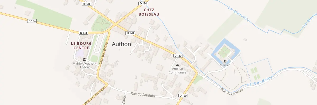 Plan du 18 Rue de la Poste à Authon-Ébéon