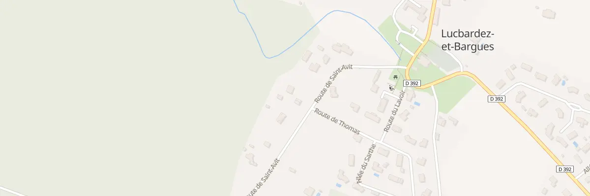 Plan du 200 Rte de Saint-avit à Lucbardez-et-Bargues