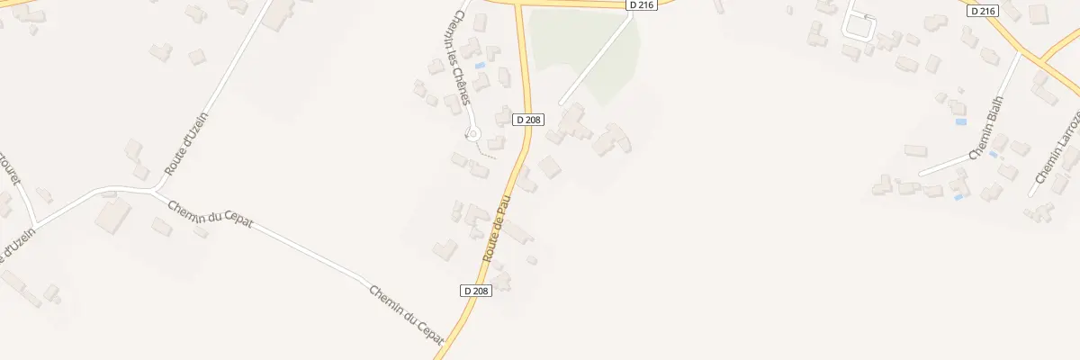 Plan du 155 Rte de Pau à Caubios-Loos