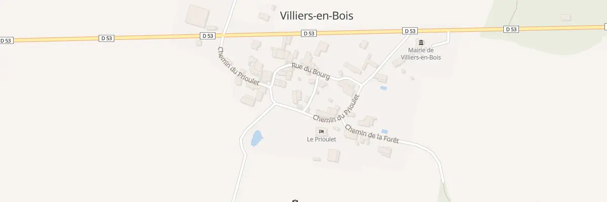 Plan du 240 Chem du Prioulet à Villiers-en-Bois