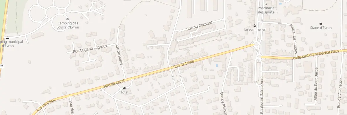 Plan du 30 Rue de Laval Evron à Évron