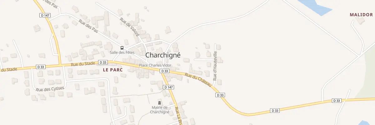 Plan du 11 Rue du Chateau à Charchigné
