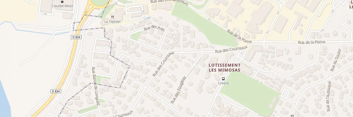 Plan du 13 Rue des Courreaux à Billère