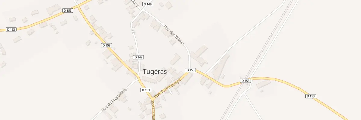 Plan du 1 Rue des Tilleuls à Tugéras-Saint-Maurice