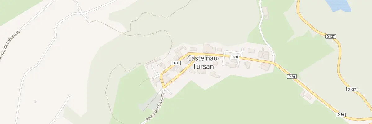 Plan du 135 Rte de l’Escoulis à Castelnau-Tursan