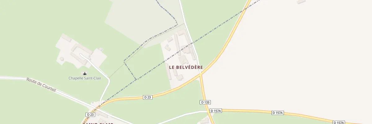 Plan du 2 Rte du Belvédère à Pierrefitte-en-Cinglais