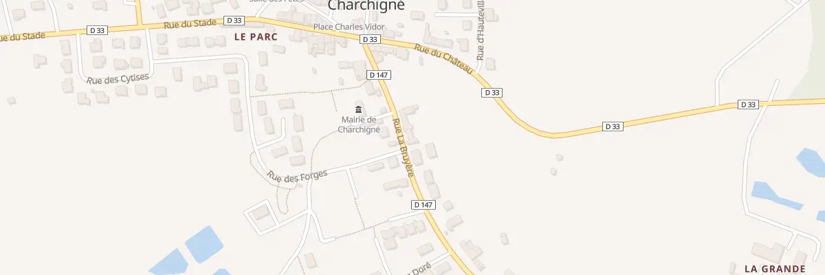Plan du 11 Rue de la Bruyere à Charchigné