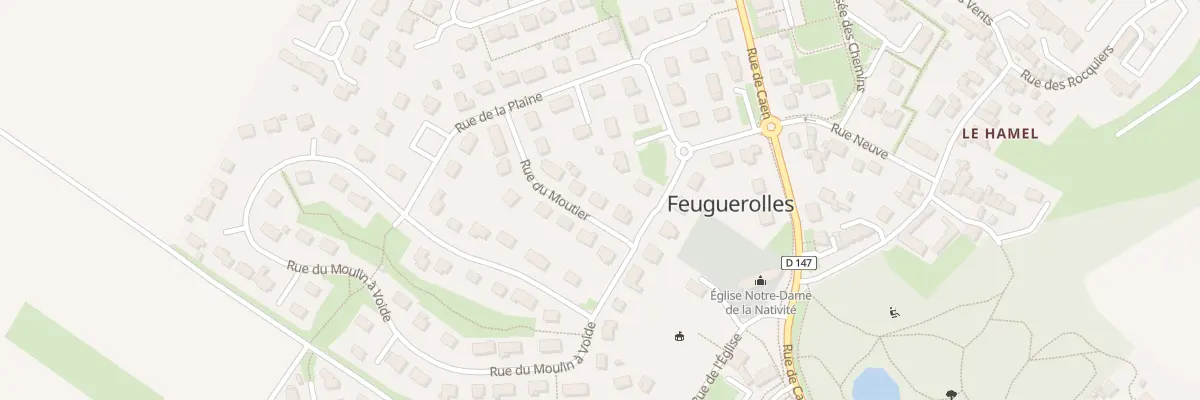 Plan du 6 Rue du Moutier à Feuguerolles-Bully