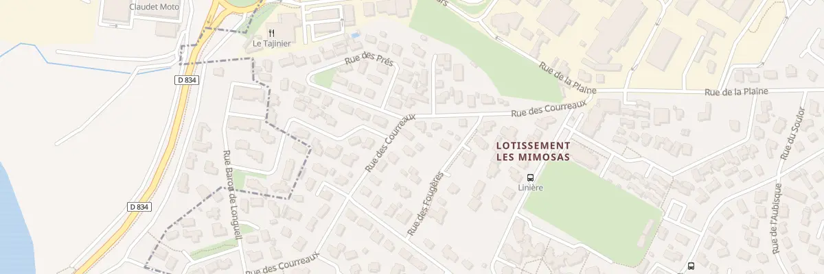 Plan du 15 Rue des Courreaux à Billère