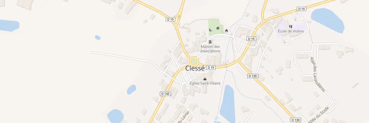 Plan du 1 Rte de Moncoutant à Clessé