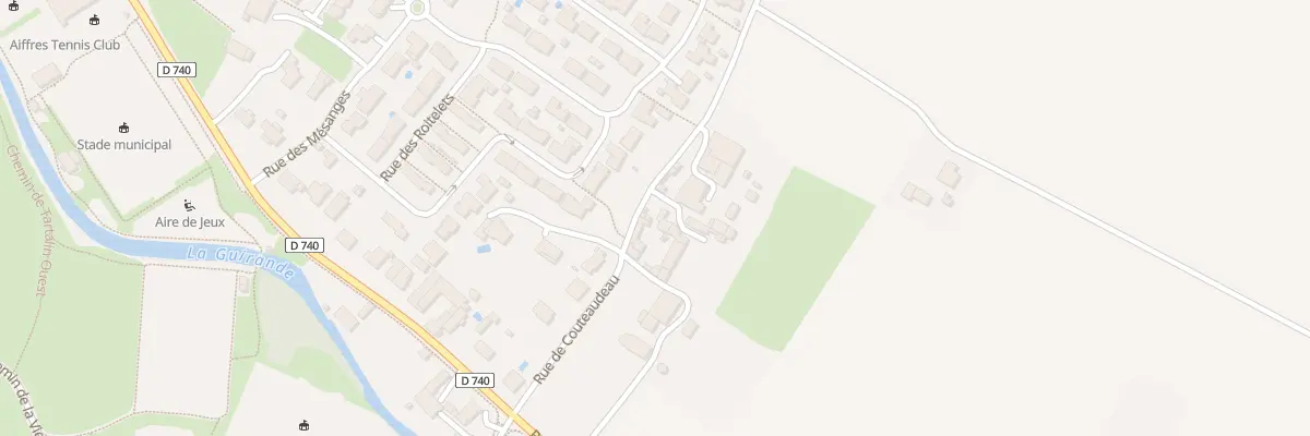 Plan du 180 Rue de Couteaudeau à Aiffres